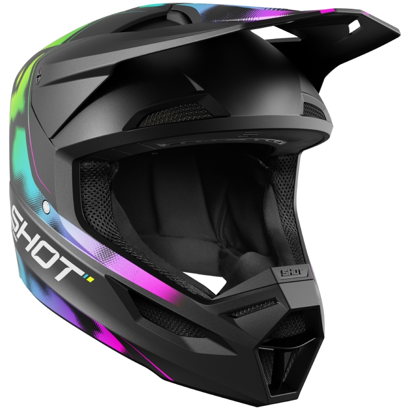 Casque cross Shot Race Nitro noir mat