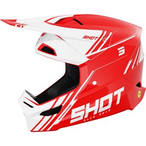 Casque cross Shot Race Sprint rouge