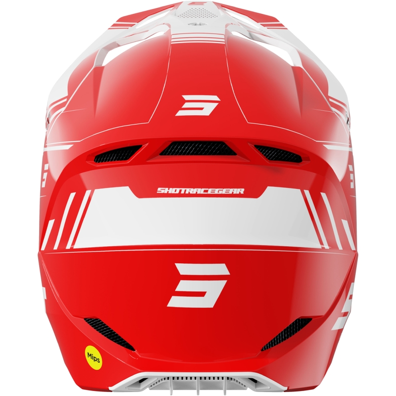 Casque cross Shot Race Sprint rouge