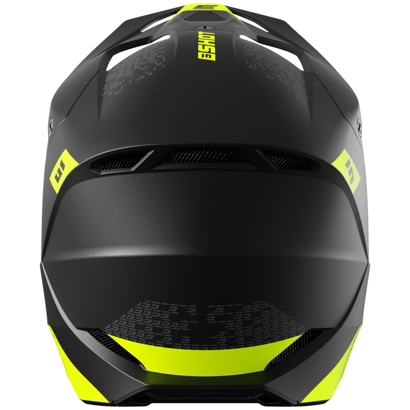 Casque cross Shot Furious Draw jaune fluo