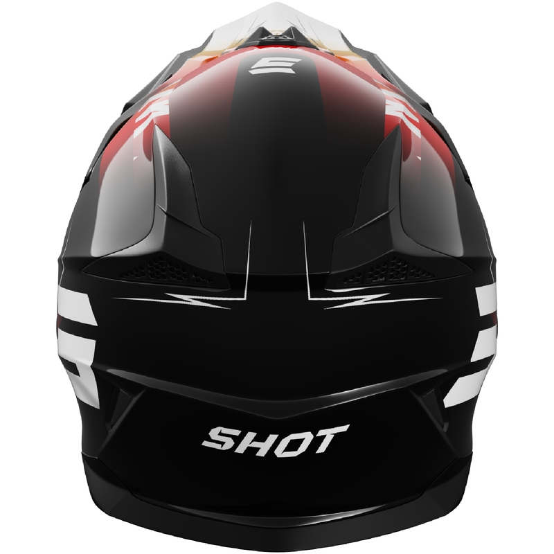 Casque motocross enfant Shot Pulse X-Trem orange-rouge