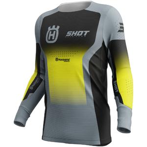 Maillot cross Shot Aerolite HVA noir-gris