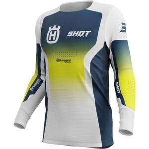 Maillot cross Shot Aerolite HVA bleu