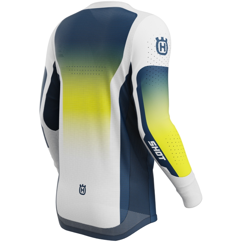 Maillot cross Shot Aerolite HVA bleu