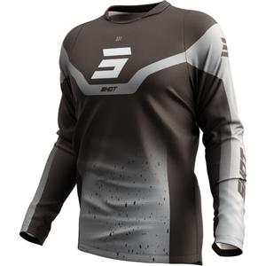 Maillot cross Shot Devo Blast noir-gris