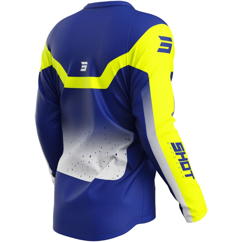 Maillot motocross Shot Devo Blast bleu