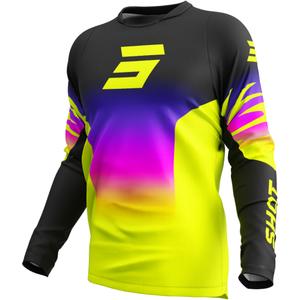 Maillot cross Shot Devo X-Trem jaune fluo