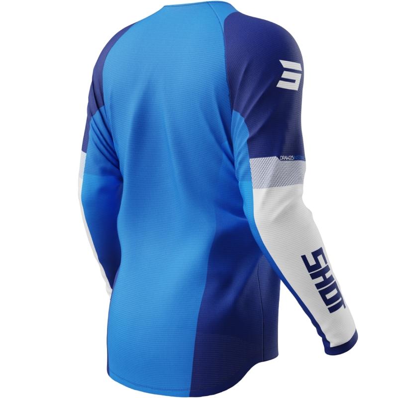 Maillot cross Shot Draw Instinct bleu