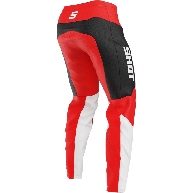 Pantalon moto cross Shot Devo League rouge