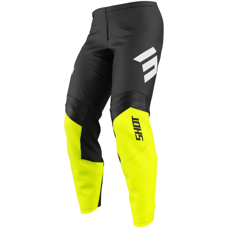 Pantalon moto cross Shot Draw Instinct jaune fluo