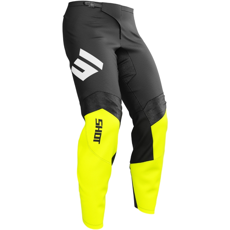 Pantalon moto cross Shot Draw Instinct jaune fluo