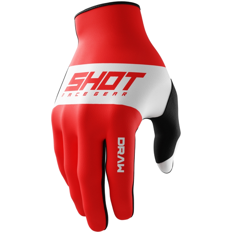 Gants cross Shot Draw Sky rouge