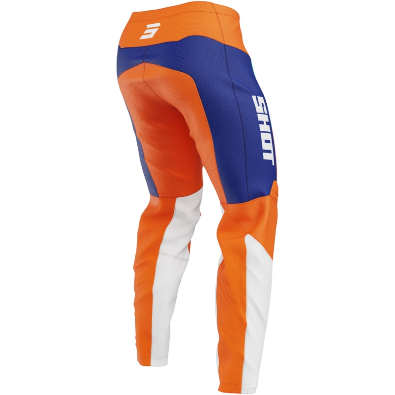 Pantalon de motocross orange Shot Draw League pour enfants