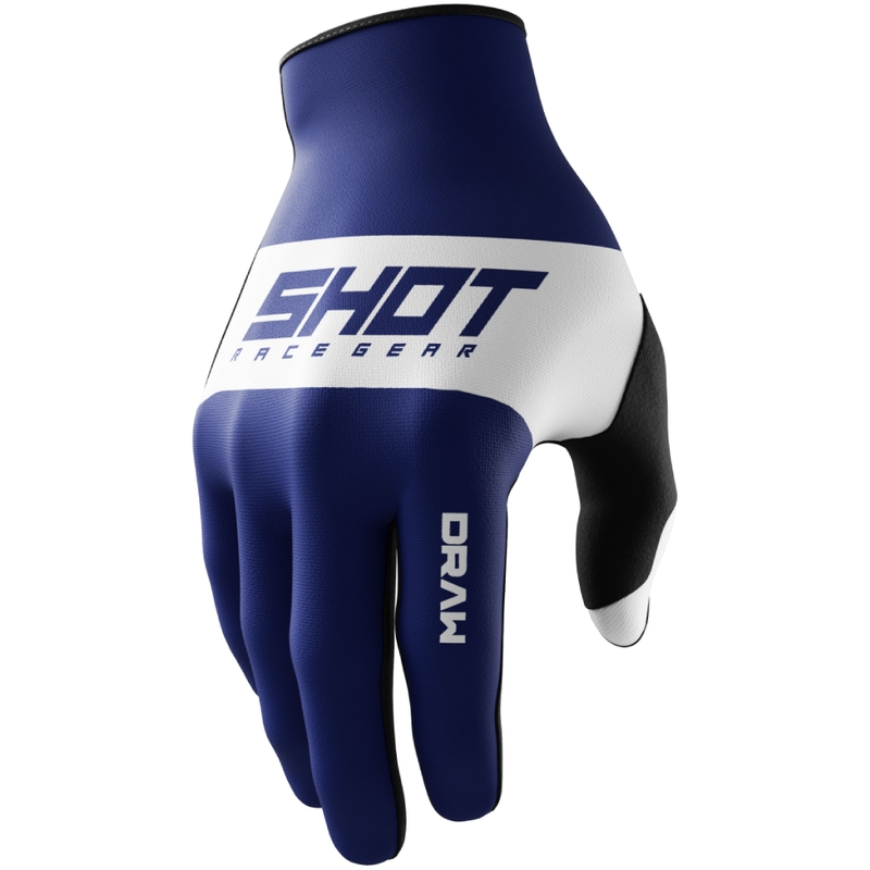 Gants motocross enfant Shot Draw Bleu ciel