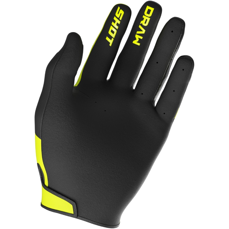 Gants motocross enfant Shot Draw Sky jaune fluo