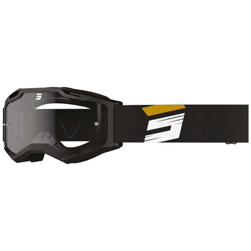 Lunettes de motocross Shot Assault 2.0 Claw or avec plexiglas transparent