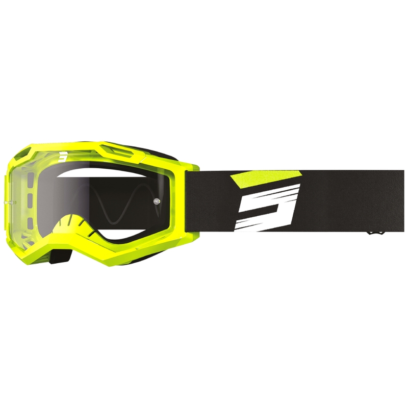 Lunettes cross Shot Assault 2.0 Claw jaune fluo avec plexiglas transparent