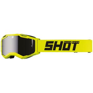 Lunettes cross Shot Assault 2.0 Solid jaune fluo avec verre iridium