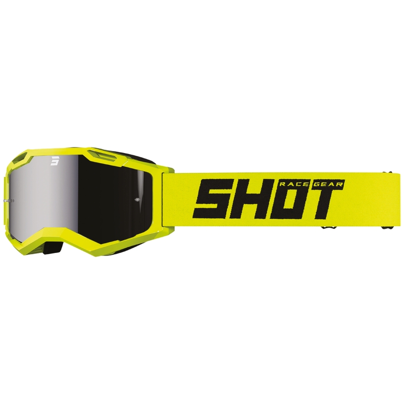 Lunettes cross Shot Assault 2.0 Solid jaune fluo avec verre iridium