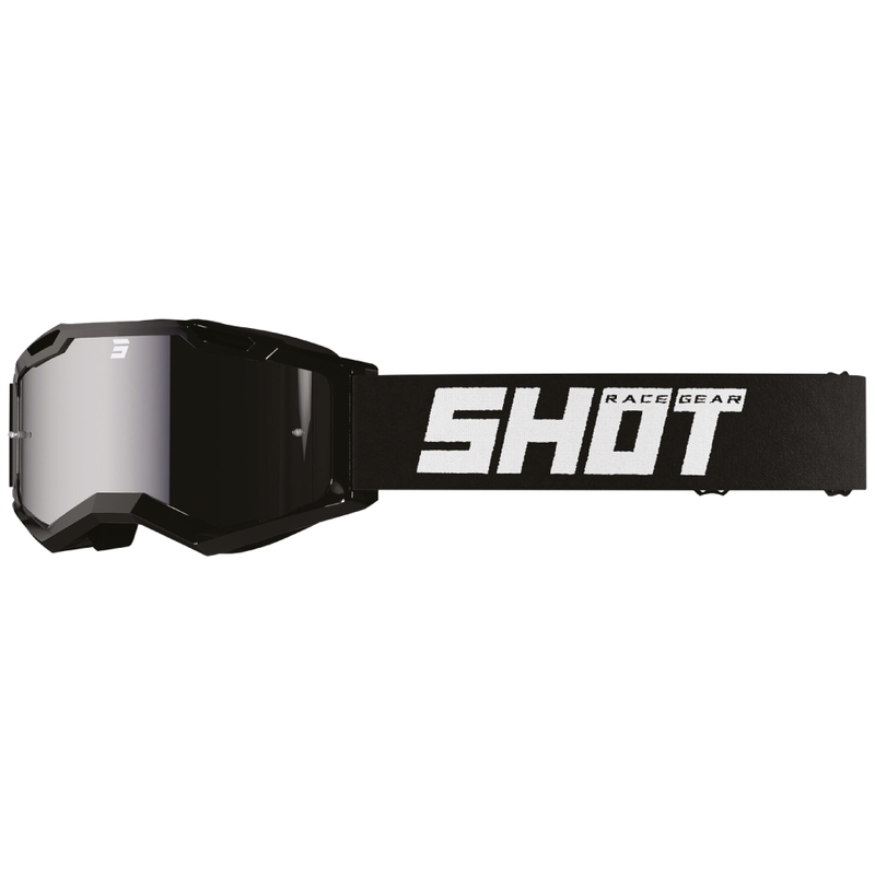 Lunettes motocross Shot Assault 2.0 Solid noir avec verre iridium