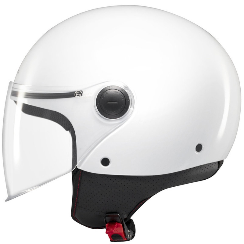 Casque de moto ouvert MT Street S blanc brillant