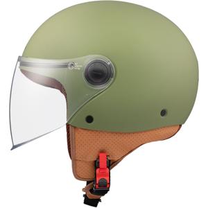 Casque moto ouvert MT Street S vert mat