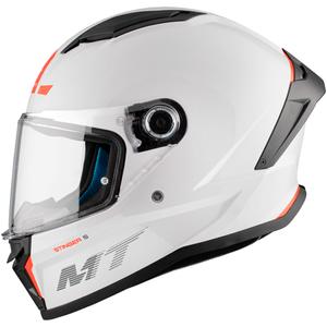 MT Stinger 2 Solid Gloss White Integral Motorcycle Helmet
