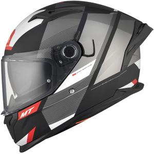 MT BRAKER CHENTO B0 casque moto intégral noir-gris-blanc