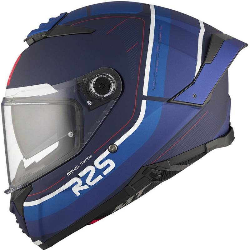MT THUNDER 4 SV R25 B2 casque moto intégral bleu mat soldes