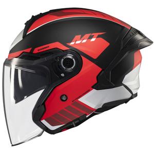MT Cosmo SV Cruiser casque ouvert rouge-noir-gris mat