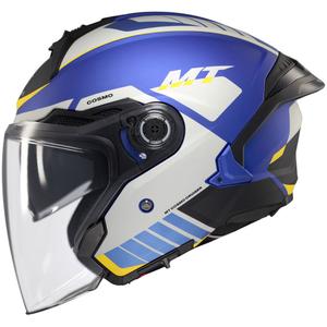 MT Cosmo SV Cruiser casque ouvert bleu-noir-gris mat