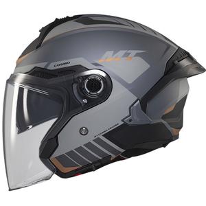 MT Cosmo SV Cruiser casque ouvert gris mat-noir