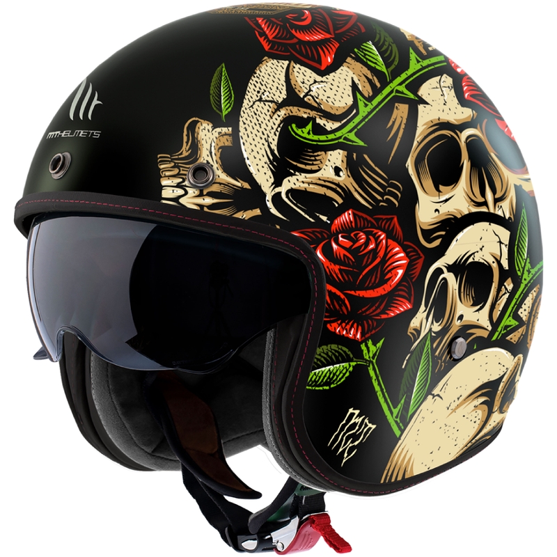 Casque moto ouvert MT Le Mans 2 SV Breakout B2 brillant