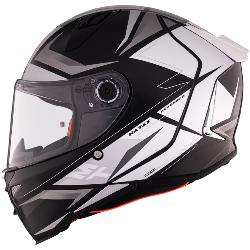 MT REVENGE 2 S HATAX B2 noir-gris-blanc casque moto intégral