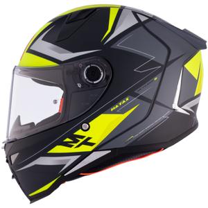 MT REVENGE 2 S HATAX C3 casque moto intégral noir-gris-jaune