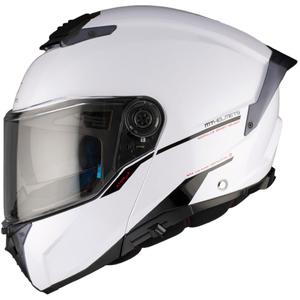 MT ATOM 2 SV SOLID A0 casque moto blanc brillant