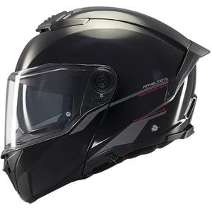 MT ATOM 2 SV SOLID A1 casque moto noir brillant