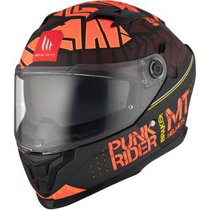 MT BRAKER SV PUNK RIDER B5 casque moto intégral rouge-noir