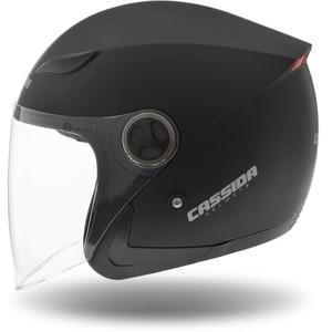 Cassida Casque moto ouvert Reflex noir mat
