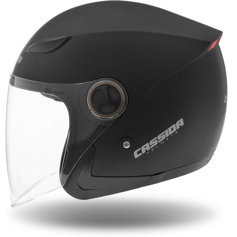 Cassida Casque moto ouvert Reflex noir mat
