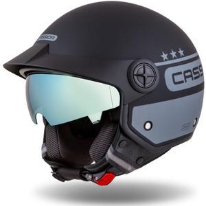 Cassida Handy Plus Chief casque moto ouvert gris-noir