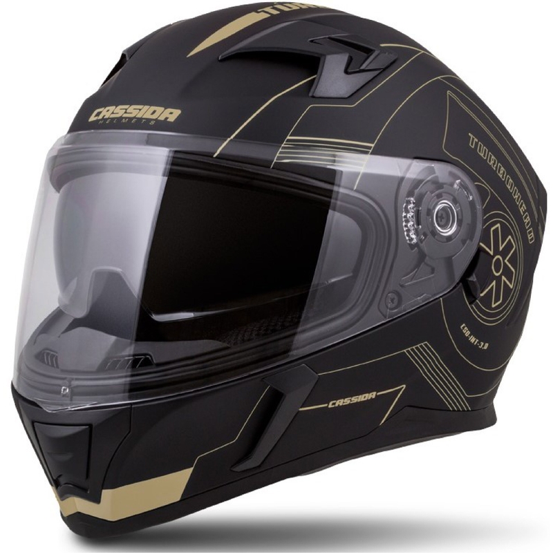 Casque Integral Cassida Integral 3.0 Turbohead noir-or