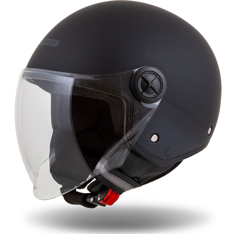 Casque de moto ouvert Cassida Handy noir-gris