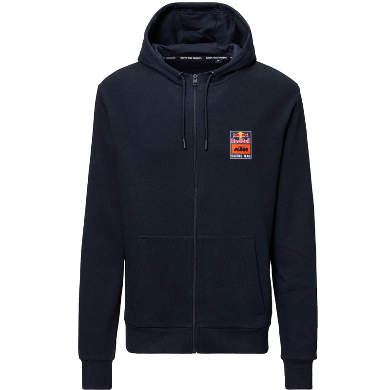 Sweat à capuche zippé KTM Logo bleu-orange