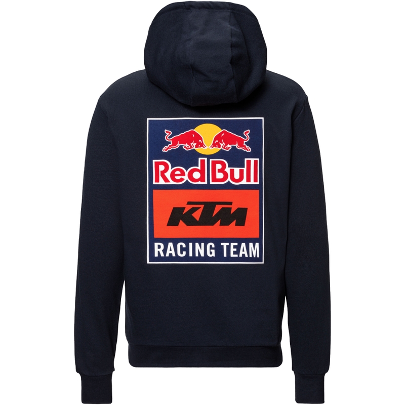 Sweat à capuche zippé KTM Logo bleu-orange