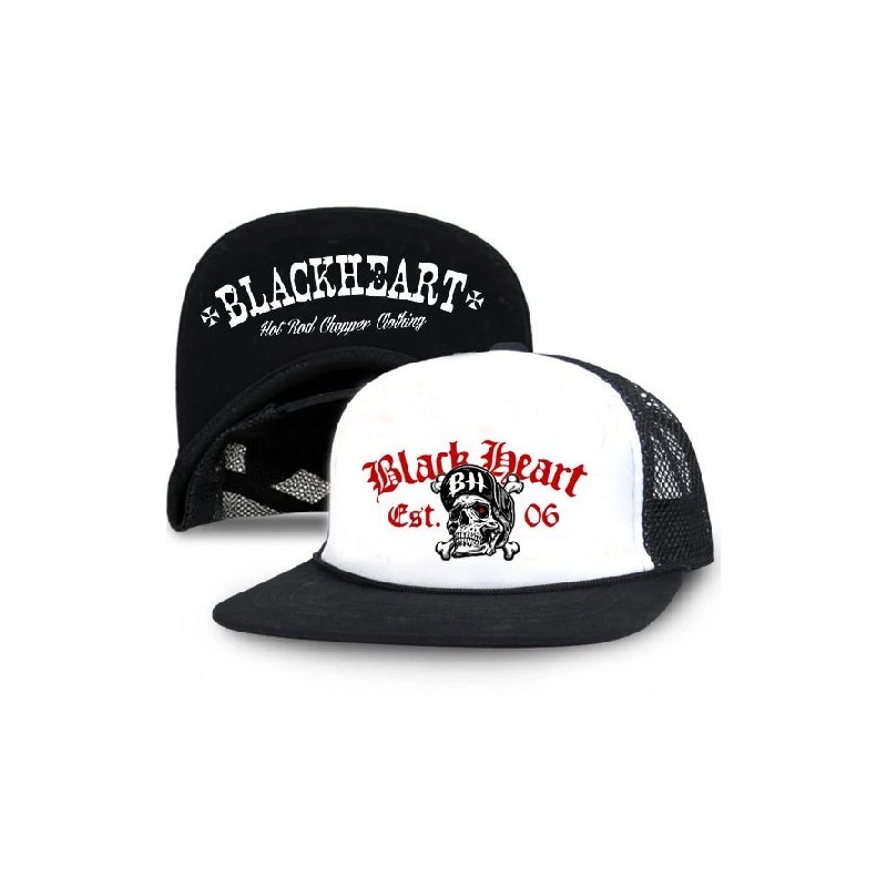 Casquette enfant Black Heart Bones noir-blanc