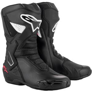 Bottes Moto Femme Alpinestars Stella SMX-6 3 Noir-Blanc-Rose
