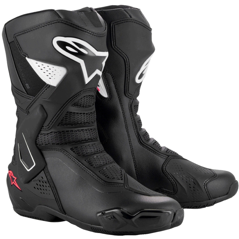 Bottes Moto Femme Alpinestars Stella SMX-6 3 Noir-Blanc-Rose
