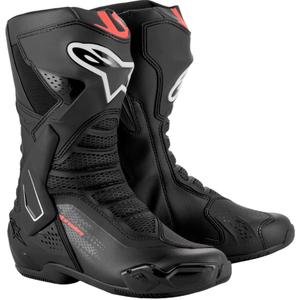 Bottes moto Alpinestars SMX-6 3 noir-rouge fluo