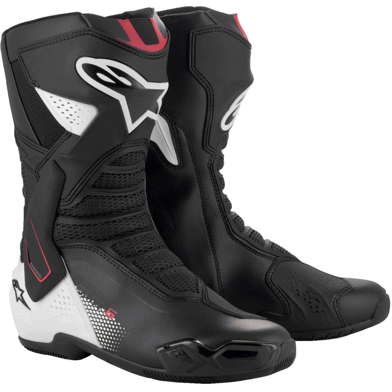 Bottes moto Alpinestars SMX-6 3 noir-blanc-rouge